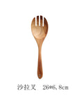 Teak Natural Wood Tableware Spoon Ladle Turner Rice Colander Soup Skimmer Cooking Tool Sets Spoon Scoop Kitchen Tools Gadgets