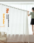 Simple Household Use Sunshade Light Transmission Nontransparent Curtain