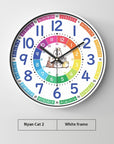Early Education Cartoon Mute Children's Time Management Quartz Home Wall Mounted Clock