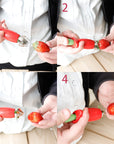 Strawberry Huller Creative Fruit Leaf Remover Kitchen Gadget