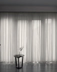 Simple And Modern Balcony Solid Color Gauze Curtain