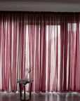 Simple And Modern Balcony Solid Color Gauze Curtain