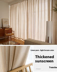 Simple Household Use Sunshade Light Transmission Nontransparent Curtain