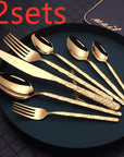 Embossed Textured Handle Steak Cutlery Western Cutlery