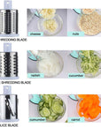 Manual Kitchen Accessories Multifunctional Round Mandoline Potato Slicer Vegetable Cutter Slicer Cheese Kitchen Gadgets