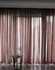 Simple And Modern Balcony Solid Color Gauze Curtain