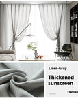 Simple Household Use Sunshade Light Transmission Nontransparent Curtain