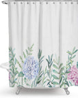 Color Floral Plant Shower Curtain Bathroom Curtain Polyester