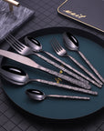 Embossed Textured Handle Steak Cutlery Western Cutlery