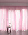 Simple And Modern Balcony Solid Color Gauze Curtain