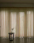 Simple And Modern Balcony Solid Color Gauze Curtain