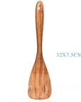 Teak Natural Wood Tableware Spoon Ladle Turner Rice Colander Soup Skimmer Cooking Tool Sets Spoon Scoop Kitchen Tools Gadgets