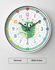 Early Education Cartoon Mute Children's Time Management Quartz Home Wall Mounted Clock
