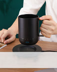 Double Layer Thermostat Cup Wireless Heating Tea Coffee Cup