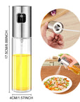 glass oil vinegar spray bottle