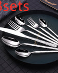 Embossed Textured Handle Steak Cutlery Western Cutlery