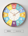 Early Education Cartoon Mute Children's Time Management Quartz Home Wall Mounted Clock