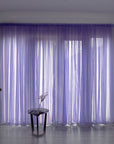 Simple And Modern Balcony Solid Color Gauze Curtain