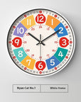 Early Education Cartoon Mute Children's Time Management Quartz Home Wall Mounted Clock
