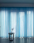 Simple And Modern Balcony Solid Color Gauze Curtain