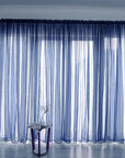 Simple And Modern Balcony Solid Color Gauze Curtain