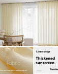 Simple Household Use Sunshade Light Transmission Nontransparent Curtain