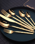 Embossed Textured Handle Steak Cutlery Western Cutlery