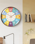 Early Education Cartoon Mute Children's Time Management Quartz Home Wall Mounted Clock