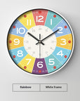 Early Education Cartoon Mute Children's Time Management Quartz Home Wall Mounted Clock