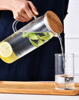 Household Large Capacity Glass Cold Water Bottle