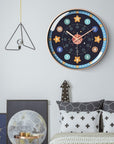 Early Education Cartoon Mute Children's Time Management Quartz Home Wall Mounted Clock