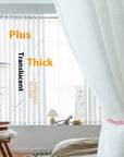 Simple Household Use Sunshade Light Transmission Nontransparent Curtain