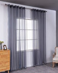 Modern And Simple Pure Color Cotton And Linen Window Screen
